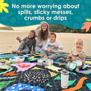 Jumbo Picnic Rug, Large Picnic Mat, 6'7" x 6'7", Outdoor Waterproof Picnic Blanket Beach Mat, Foldable & Waterproof, Picnic Blankets Ideal for Beach & Park, Outdoor Blanket, Rock Candy by TinyTreasures Baby Boutique