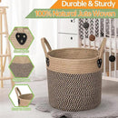 Jute Rope Basket - 10"x10" Woven Plant Pot Holder with Handles, Boho Indoor/Outdoor Planter Cover, Multifunctional Storage by CozyNest Decor