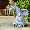 Dragon Solar Garden Statues Outdoor Decoration with LED Light Strings,Dragon Figurine Solar Lights Lawn Décor,Outside Statue Ornament for Patio, Balcony, Yard,Unique Gifts for Mom Grandma by CozyNest Decor