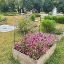 45.3" H x 15" W Metal Garden Trellis for Climbing Plants, Black Iron Trellis for Vines Plant Rose Vegetable Support,Large Decorative Outdoor Trellis，2 Pack by GreenHaven Gardens