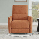 CHITA Power Recliner Chair Swivel Glider, FSC Certified Fabric Living Room Nursery Reclining Sofa Chair with Lumbar Support,Terracotta by CozyNest Decor