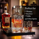 Luxury Gift For Boss - Boss Who Inspires Us All - Unique Engraved Whiskey Decanter Set For The Leader or Dad Christmas, Birthday Gift – 4 Whiskey Glasses And Decanter Set for Whisky, Bourbon Ets. by CozyNest Decor