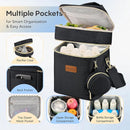 Breastmilk Cooler Bag with Ice Pack & Pacifier Case, Large Double Layer Insulated Baby Bottle Cooler Fits 6 Bottles, Breast Pump Storage Bag for Working Nursing Moms, with Gift Box by TinyTreasures Baby Boutique