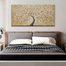 TAIJXAGSG Botanical Wall Art Gold Tree Flower Abstract Wall Decor Modern Canvas Art Wall Decor Print Abstract Paintings Pictures For Bedroom Bathroom Office Home Artwork Can Be Hung Directly 20"X 40" by CozyNest Decor