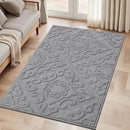 COSY HOMEER-Door-Mat-Non-Slip-Entryway-Rug 36”x60” Absorbent Welcome Mats Washable Dirt Trapper Door Mat Entrance Floor Mats for Front Back Doormats and Wet Shoes,Grey by CozyNest Decor