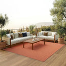 Nourison Home Positano 6' x 9' Terracotta Fabric Modern Area Rug (6' x 9') by CozyNest Decor