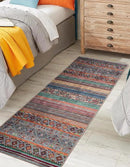 Keen Home Design 2x7 Rug - Machine Washable Runner Rug with Non-Slip Backing, Ideal for Hallway, Entryway, Kitchen, Laundry Room - Vintage, Easy Clean, Durable, Low Pile Rug - (2'6" x 7') by CozyNest Decor