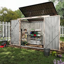 2 Trash Cans Metal Outdoor Storage, 3x6 FT Garbage Bin Storage Shed with Chain Lid, Garbage Can Metal Sheds for Garden, Backyard, Lawn and Patio by GreenHaven Gardens