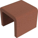 Modern Channel Rust Chenille Foot Stools Ottoman Home Décor, Soft Ottoman Foot Rest Chair for Bedroom and Living Room, Vanity Chair and Stool in Dressing Area, and Lounge (Rust Chenille) by CozyNest Decor
