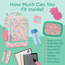 Bentgo Kids 2-in-1 Backpack & Insulated Lunch Bag - Durable 16” Backpack & Lunch Container in Unique Prints for School & Travel - Water Resistant, Padded & Large Compartments (Tropical) by TinyTreasures Baby Boutique