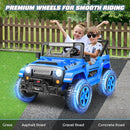 Hikole 24V Kids Ride on Car - 2 Seater, 4WD/2WD Switch, 4x200W Motor, Remote Control, 3 Speeds, LED Lights, Safety Belt, Off-Road Electric Vehicles for Boys Girls, Blue by TinyTreasures Baby Boutique