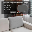 Couch Cushion Covers for Sectional Sofa, Stretch Soft Sofa Slipcovers Washable Wear-Resistant Universal Furniture Protector for Living Room(1 Piece Back Couch Cover, Light Gray) by CozyNest Decor