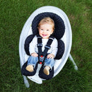 Pro Goleem Infant Car Seat Insert, Babybody Support for Toddler, Soft Minky Preemie Car Seat Insert, 2-in-1 Reversible, Perfect for Carseats, Strollers, Swings, Black by TinyTreasures Baby Boutique