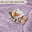 L'AGRATY Chunky Knit Blanket Throw - Soft Chenille Yarn Throw Blanket 30x40：Handmade Thick Cable Knit Crochet Blanket - Large Knit Blanket Chunky Rope Knot Throw Blanket for Couch Sofa Bed Home Decor by CozyNest Decor