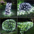 LED Christmas Net Lights for Bushes Outdoor,100 LED 5ftx5ft Waterproof 8 Modes Connectable Mesh Lights for Bushes,Garden,Yard,Trunk,Outdoor Christmas Decorations by GreenHaven Gardens