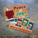 Gertmenian Peanuts Snoopy Coir Doormat - 2x3 Welcome Mat (2-Pack), Ideal for High Traffic Areas in Front Door, Garage, Entryway - Peace & Joy, 80023 by CozyNest Decor