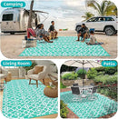 HEBE Outdoor Rug Waterproof 8x10, Reversible Plastic Straw Rug RV Camping Rug, Indoor Outdoor Patio Mat Clearance, Outside Carpet for Porch,Deck,Camper,Balcony,Backyard,Picnic by GreenHaven Gardens