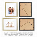 Sheffield Home 4 Piece Gallery Wall Frame Set, 8x10 Inch, Gold by CozyNest Decor