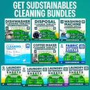 Sudstainables Dishwasher Cleaner and Deodorizer Tablets, 24 Pack – Dishwasher Cleaning Tablets for Odor and Buildup Removal, Descaler - 1-Year Supply by TinyTreasures Baby Boutique