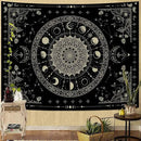 Lunerfex Mandala Moon Tapestry Boho Tapestry for Bedroom Black Tapestries Wall Hanging Living Room Wall Art and Home Decor 44x60 by CozyNest Decor