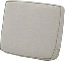 Classic Accessories Montlake Water-Resistant 21 x 22 x 4 Inch Patio Lounge Back Cushion, Heather Grey, Outdoor Loveseat Cushions by GreenHaven Gardens