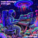 BVBOX Astronaut Space Blacklight Tapestry 79"x59", UV Reactive Astronaut Electronic Piano Universe Galaxy Planet Glow in Dark Music Tapestries, Black Light Neon Upright Poster Wall Hanging Backdrop Decor for Bedroom Living Room by CozyNest Decor