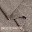 Light Coffee Pinch Pleat 100% Blackout Drapes Linen Blend, Room Divider, Room Darkening, Energy Saving, Furniture Protecting, Light Blocking Extra Wide Privacy Curtains, 240Wx84L, 1 PC by CozyNest Decor