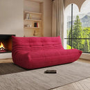 Bean Bag Chair, Oversized Bean Bag Chair for Living Room, Fireside Chair for Adults with Memory Foam Filled, Big Accent Lounge Floor Sofa for Reading, Relax, No Assembly Required. (Burgundy 3-Seater) by CozyNest Decor