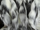Gray Black White Faux Fur Oversized Blanket and Bedspread - Tibet Fox Fur - Gray Black White Luxury Faux Fur - Soft Faux Fur Blankets, Bedspreads and Throws, Handmade in USA, 16438 by CozyNest Decor
