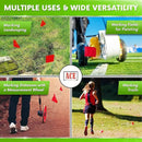 Red Marking Flags 100 Pack - 4x5x15 Inch Red Flags for Yard - Markers For Lawn, Irrigation, Landscaping, Survey & Sprinkler Head Marking by GreenHaven Gardens