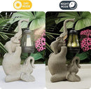 Solar Garden Statue 10 Inch Elephant Decor for Outside Yard Decoration Outdoor Unique Housewarming Gardening Birthday Gifts for Women Grandma by GreenHaven Gardens