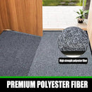 Heavy Duty Doormat, 3'x10' Indoor Outdoor Entry Rug, Commercial Entrance Mat with Rubber Border, Durable Welcome Mat, Rubber Backing Non Slip Doormat for Entryway, Large Garage Floor Mat by GreenHaven Gardens