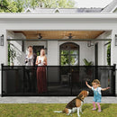 Retractable Baby Gates Dog Gate for Stairs, 100" Wide Retractable Gate Mesh Pet Gate, 41" Extra Tall Child Safety Gate with Fiberglass Rods for Stairways, Doorways, Hallways, Indoor/Outdoor by TinyTreasures Baby Boutique