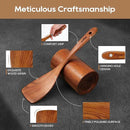 Kitchen Utensils Set, 7 Piece Premium Cooking Utensils Set, Durable Non-Stick Wooden Spoons for Cooking, Kitchen Essentials for New Home by CozyNest Decor