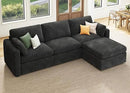 HONBAY Modular Sectional Couch with Storage Seats, L Shaped Sectional Sofa with Storage, Chenille Sectional Couches for Living Room, Grey by CozyNest Decor