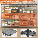 REIBII 70"W Metal Shelving, Storage Shelves 4-tier Wire Shelving Unit Load 1240LBS Metal Shelves for Storage Adjustable Shelving Rack for Pantry Kitchen Commercial school Garage 70"W*15.8"D*62.9"H by CozyNest Decor