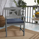 Sorra Home Sunbrella Bristol Square Chair Cushion (Set of 2) - Fade & Water Resistant, Outdoor & Indoor Patio Seat Cushion with Plush Foam - Spectrum Indigo (19" x 19" x 2.5") by GreenHaven Gardens