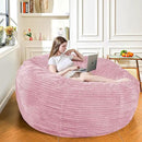 Large Bean Bag Chair, 6FT Giant Beanbag Chairs with Memory Foam Filled, Bean Bag Chairs for Adults, Ultra Soft Lazy Sofa for Living Room Bedroom (Pink) by CozyNest Decor