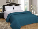 Elvana Home 100% Cotton Bed Blanket, Breathable Bed Blanket King Size, Cotton Thermal Blankets King, Perfect for Layering Any Bed for All Season, Teal Green by CozyNest Decor