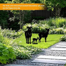 3 Pack Deer Metal Garden Decorative Stakes, Weather Proof Silhouette Statues for Yard, Patio,Outdoor Decor for Deer Lovers and Pet Owners by CozyNest Decor
