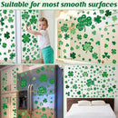 9 Sheets St Patricks Day Window Clings, 115 PCS St Patrick's Day Shamrock Window Stickers for St Patricks Day Decorations, Green Static Spring Window Clings for Glass Windows St Patricks Day Decor by CozyNest Decor