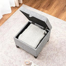 Adeco Storage Ottoman by CozyNest Decor