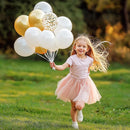JOYIN 150 Pcs White Balloons, Different Sizes 18 12 10 5 Inch White Latex Balloon Arch Kit with Instruction for Birthday Decoration Party Graduation Wedding Holiday by TinyTreasures Baby Boutique