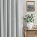 Total Blackout Curtains Full Shade 84 Inches Long Light Grey Gray Black Out Thick Linen Drapes for Living Room Thermal Insulated Bedroom Heavy Duty White Backing Back Tab Pleated 52x84 Length 2 Panel by CozyNest Decor