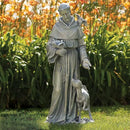 Joseph's Studio by Roman, 36.5" H St. Francis with a Fawn Garden Statue, Religious Outdoor Decor by GreenHaven Gardens