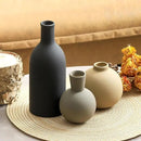 Ceramic Vase Set of 3, Flower Decorative Vases Home Decor Boho Neutral Modern Pottery Pampas Vases for Centerpiece Bouquet Table Mantel Entryway Bookshelf Living Room Bedroom Bathroom Kitchen by GreenHaven Gardens