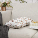 YOUR SMILE Classical Embroidery Jacquard Orange Square Decorative Throw Pillow Case Cushion Cover,12x20 inch by CozyNest Decor