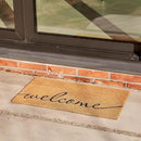 KANKUN Coco Coir Door Mat with Heavy Duty Backing, Welcome Doormat (17" x 30"), Doormat Entrance (Welcome1) by CozyNest Decor