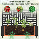 Casaphoria Metal Raised Garden Bed with Trellis and Wheels, 72"x47" Planter Box for Climbing Plants, Vines & Vegetables, Features Drainage Holes, Helen &Spring by GreenHaven Gardens