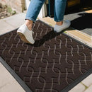 Yimobra Front Door Mat Outdoor Indoor 29.5x17, All-Season, All-Weather, Heavy Duty Welcome Door Mats Outside Entrance, Non Slip Porch Patio Entrance Mat, Coffee by CozyNest Decor